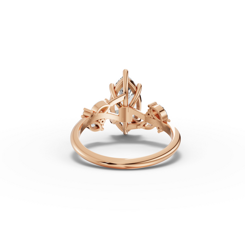 2.23 Ct Marquise Nature-Inspired Engagement Ring