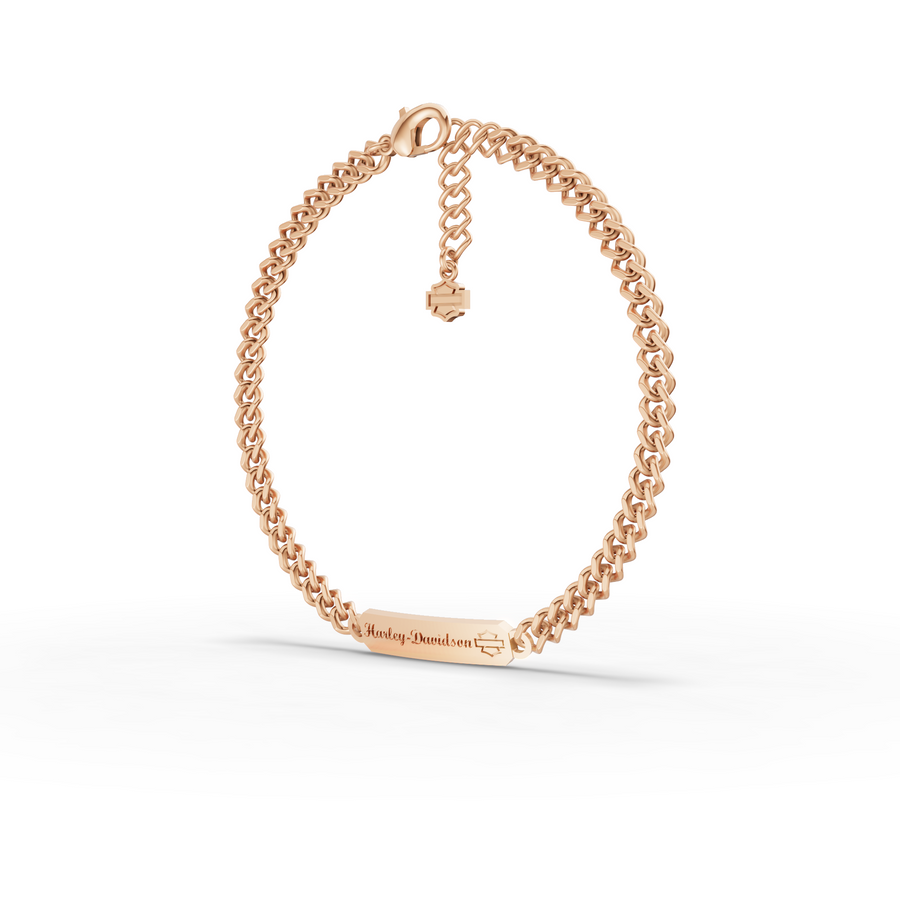 Curb Chain Bracelet with Adjustable Extension Chain