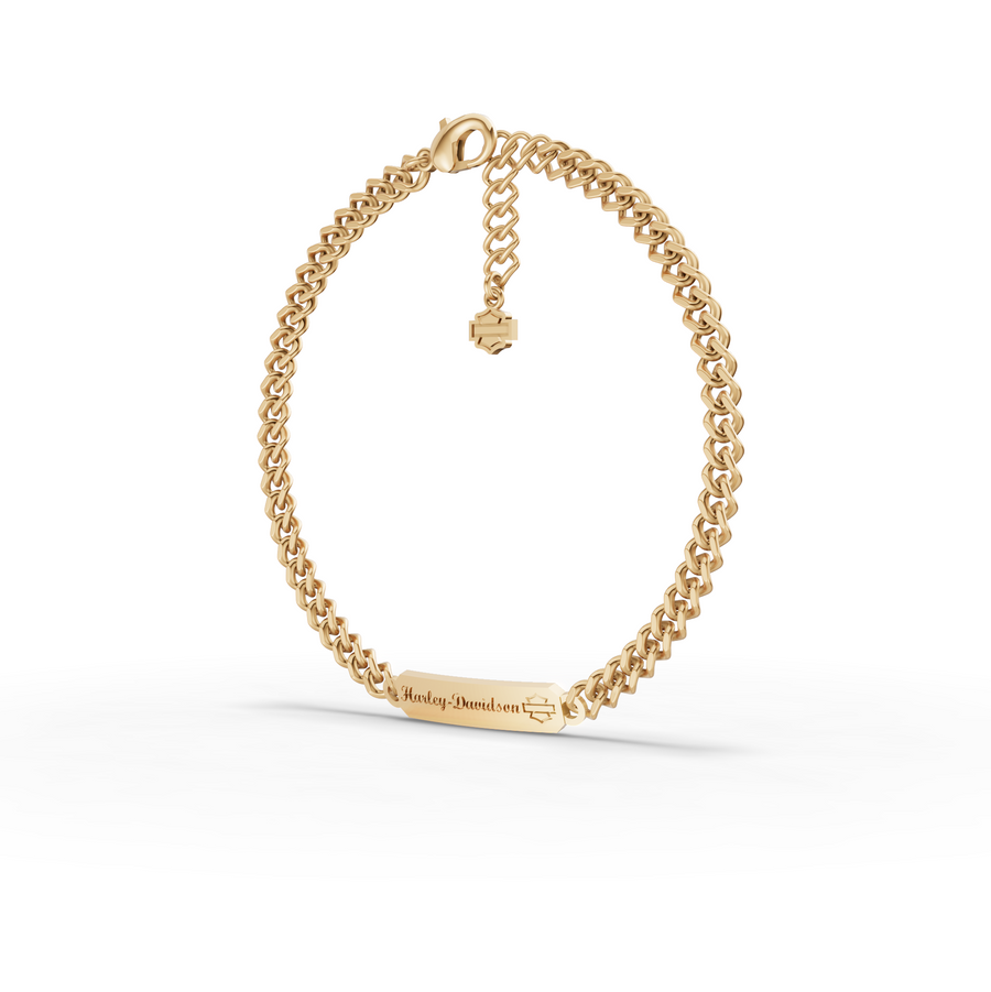 Curb Chain Bracelet with Adjustable Extension Chain