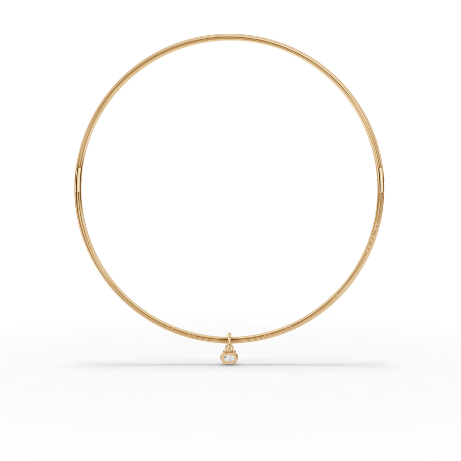 1.42 Ct Round Solitaire Pendant Collar Necklace