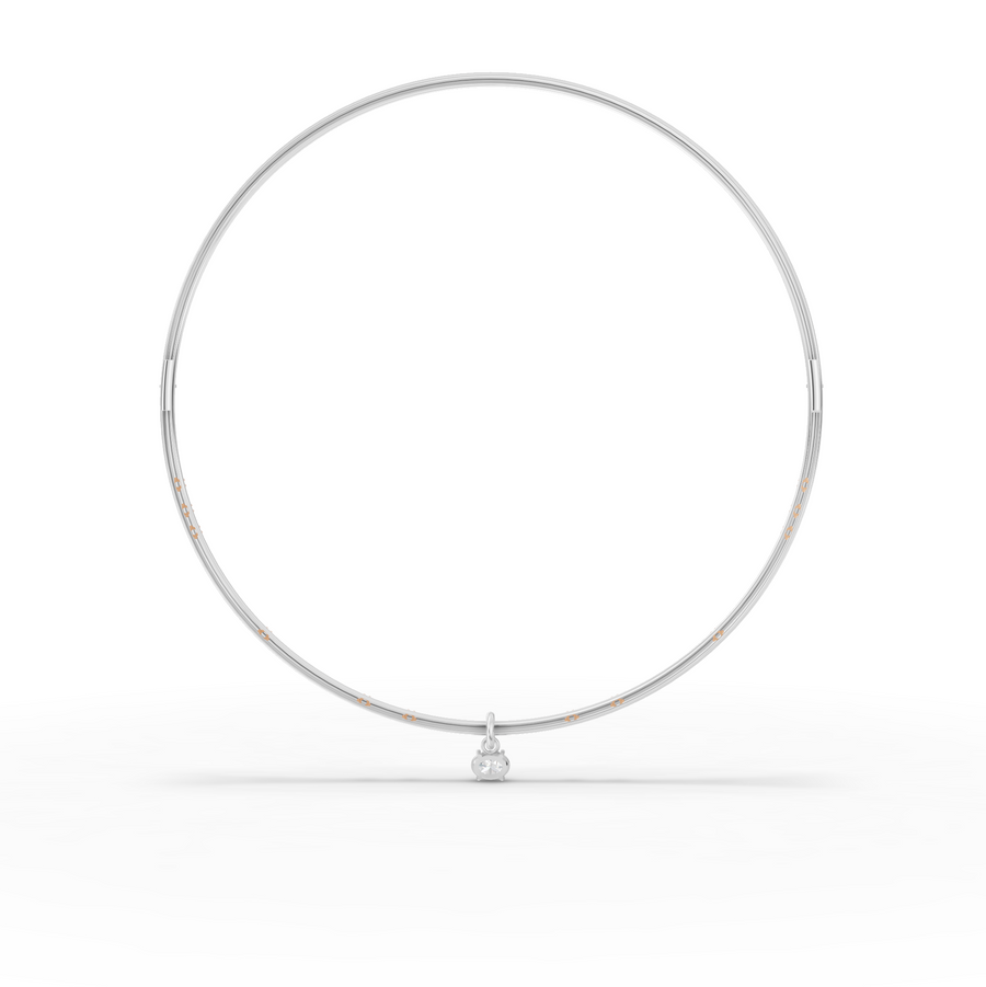 1.42 Ct Round Solitaire Pendant Collar Necklace