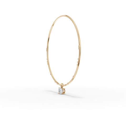 10.42 Ct Oval Solitaire Pendant Collar Necklace