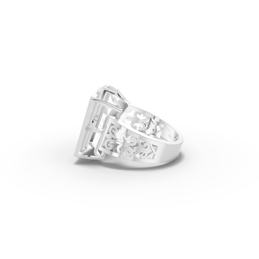 0.69 Ct Royal Flush Playing Cards Lab Grown Diamond Ring