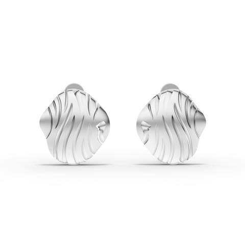 Organic Wave Stud Earrings