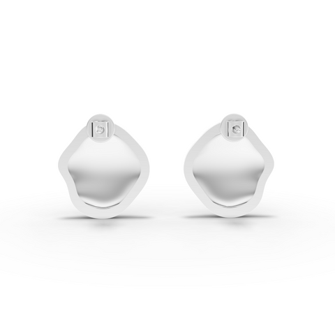 Organic Wave Stud Earrings