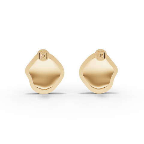 Organic Wave Stud Earrings