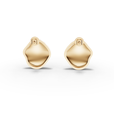 Organic Wave Stud Earrings