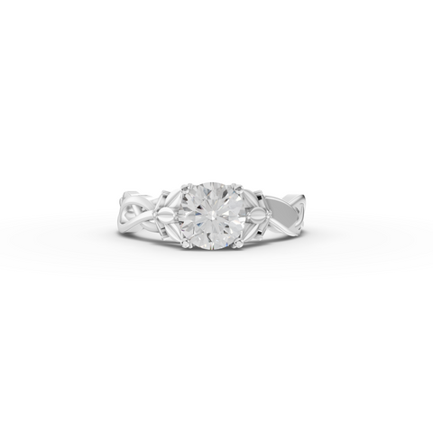 1.50 Ct Infinity Knot Lab Grown Diamond Engagement Ring