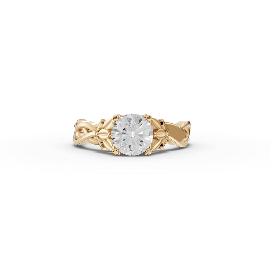 1.50 Ct Infinity Knot Lab Grown Diamond Engagement Ring