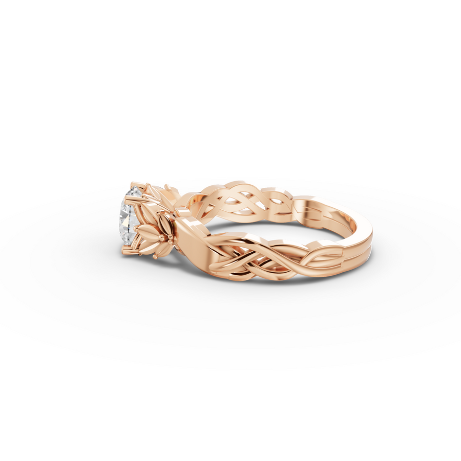 1.50 Ct Infinity Knot Lab Grown Diamond Engagement Ring