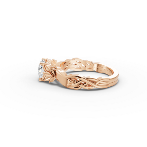 1.50 Ct Infinity Knot Lab Grown Diamond Engagement Ring