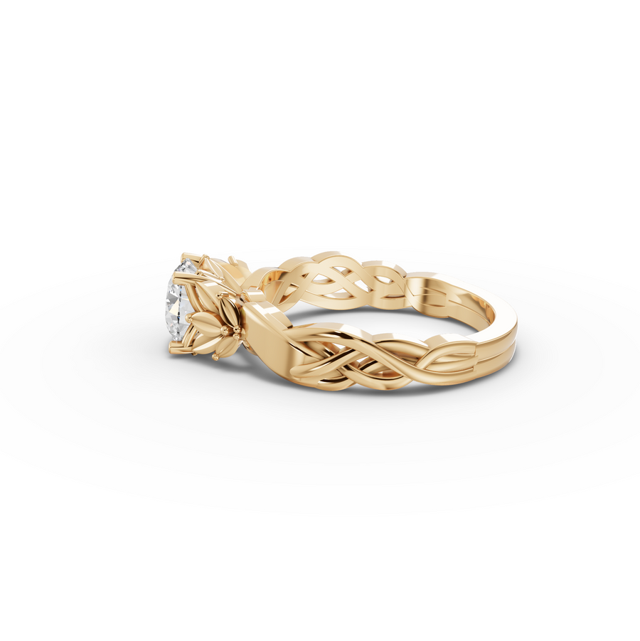 1.50 Ct Infinity Knot Lab Grown Diamond Engagement Ring