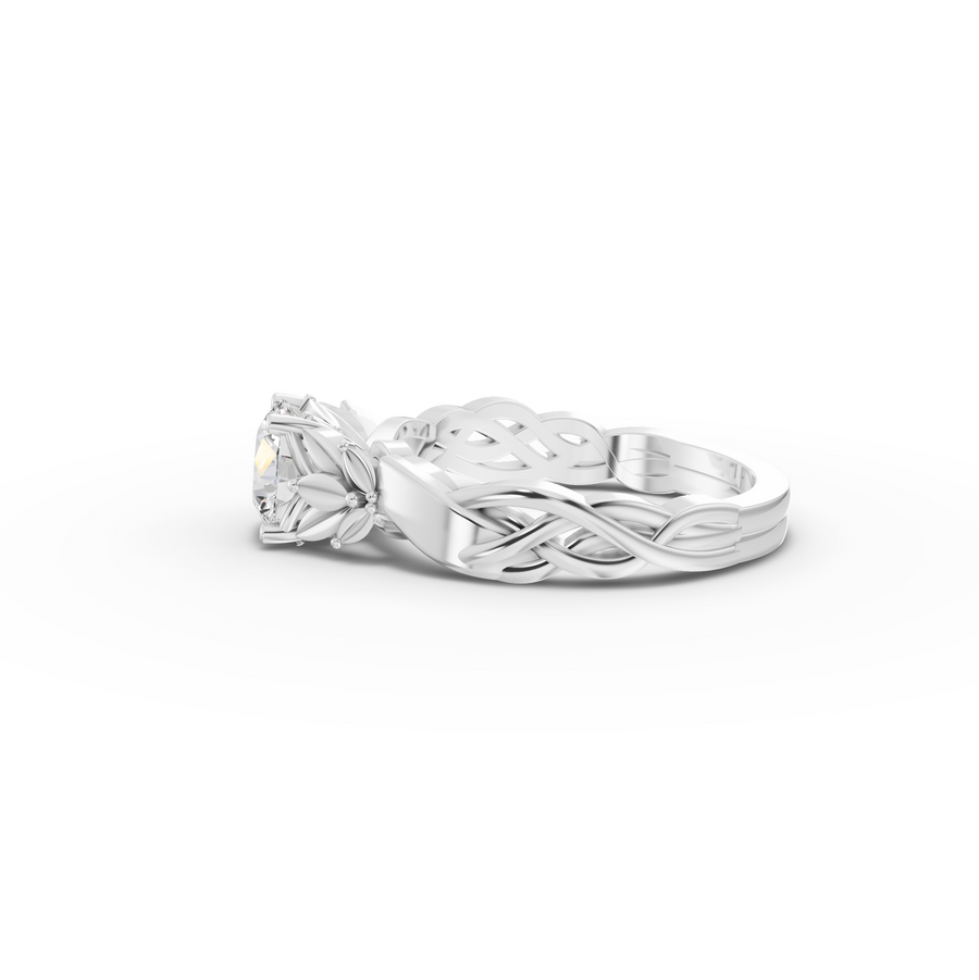 1.50 Ct Infinity Knot Lab Grown Diamond Engagement Ring