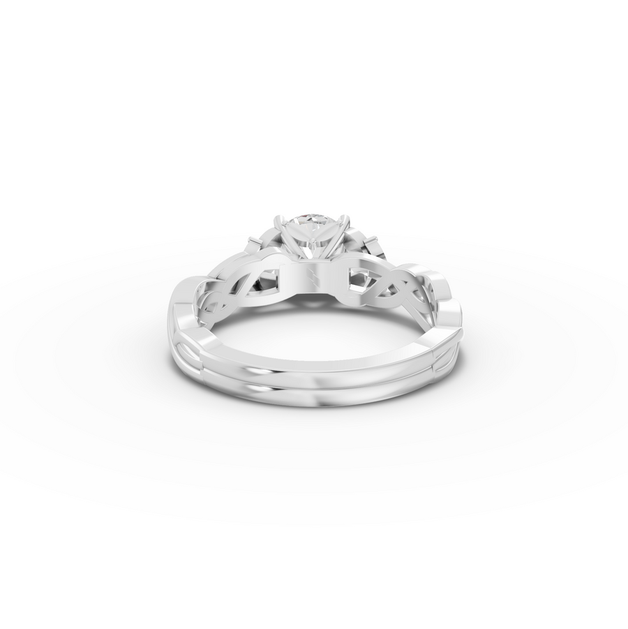 1.50 Ct Infinity Knot Lab Grown Diamond Engagement Ring