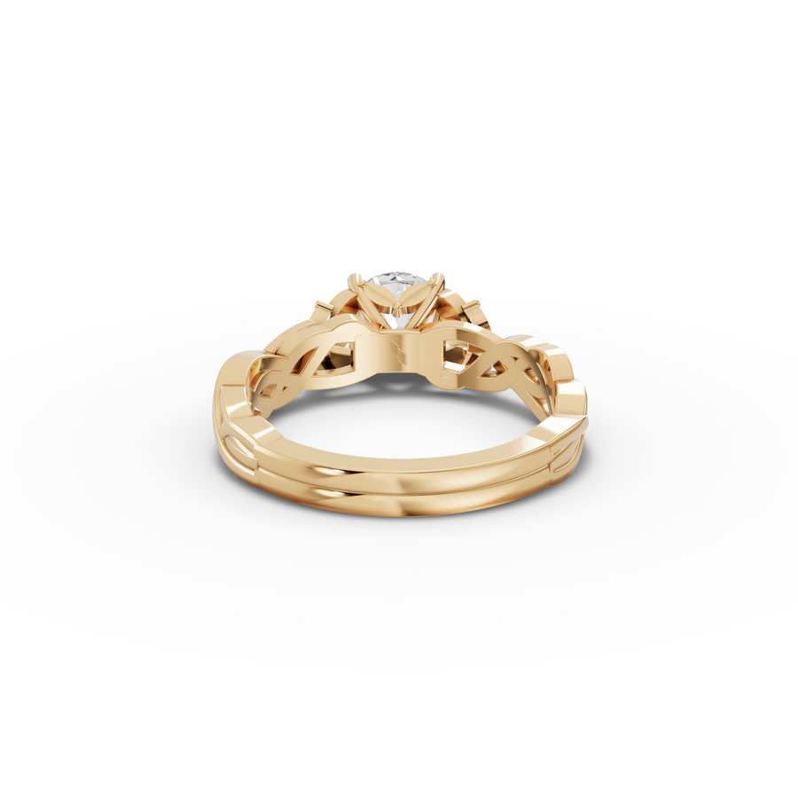 1.50 Ct Infinity Knot Lab Grown Diamond Engagement Ring