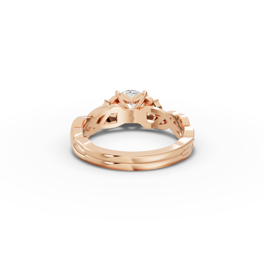 1.50 Ct Infinity Knot Lab Grown Diamond Engagement Ring
