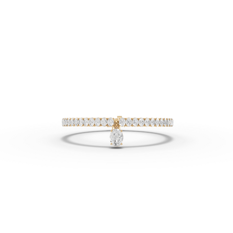 7.35 Ct Oval Drop Tennis Lab Grown Diamond Bracelet