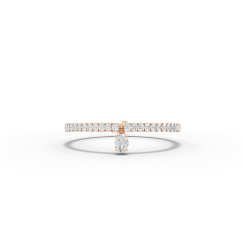7.35 Ct Oval Drop Tennis Lab Grown Diamond Bracelet