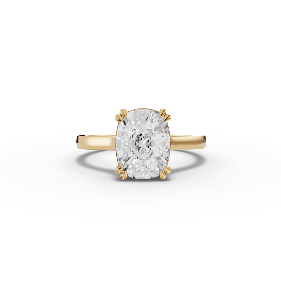 3.00 Ct Cushion Lab Grown Diamond Engagement Ring