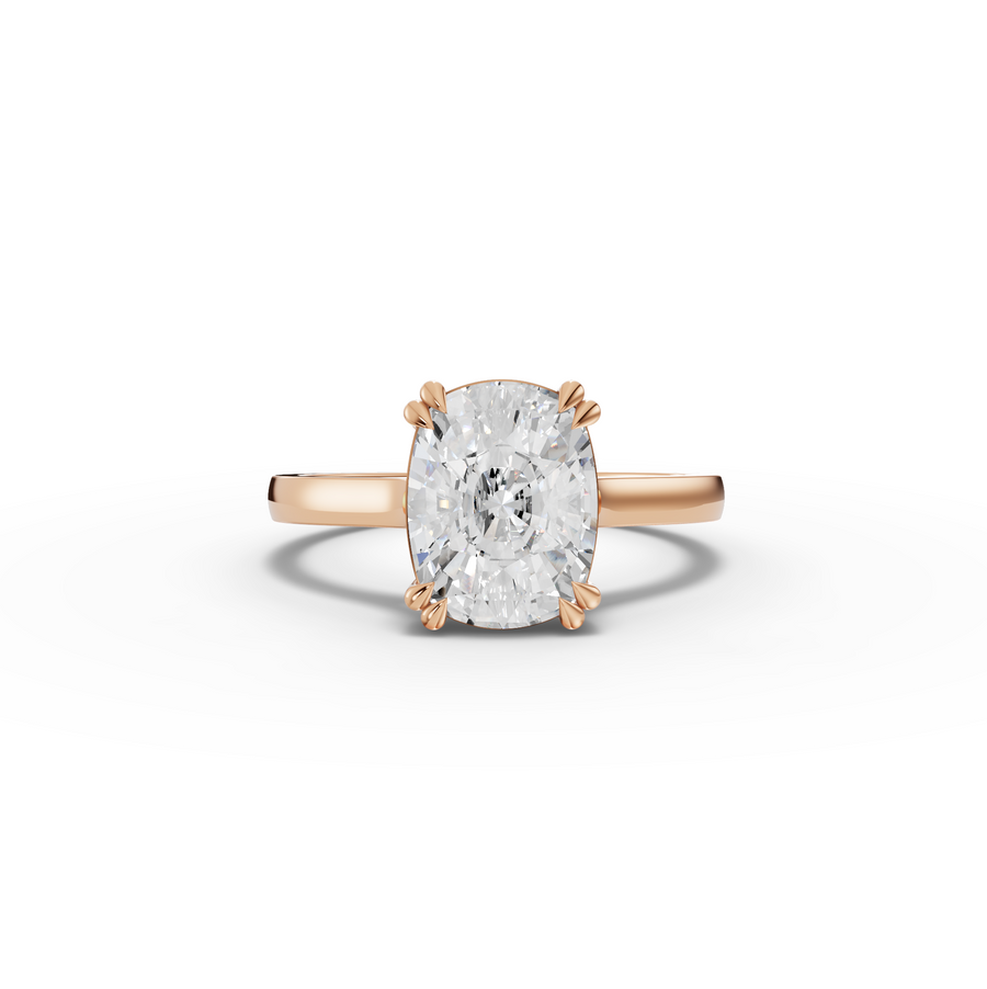 3.00 Ct Cushion Lab Grown Diamond Engagement Ring