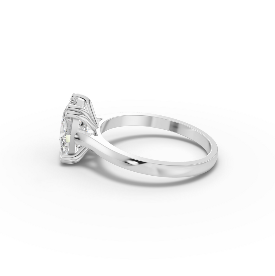 3.00 Ct Cushion Lab Grown Diamond Engagement Ring