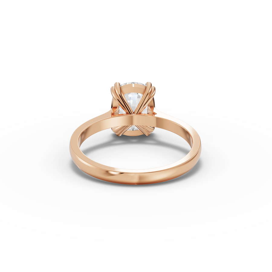 3.00 Ct Cushion Lab Grown Diamond Engagement Ring