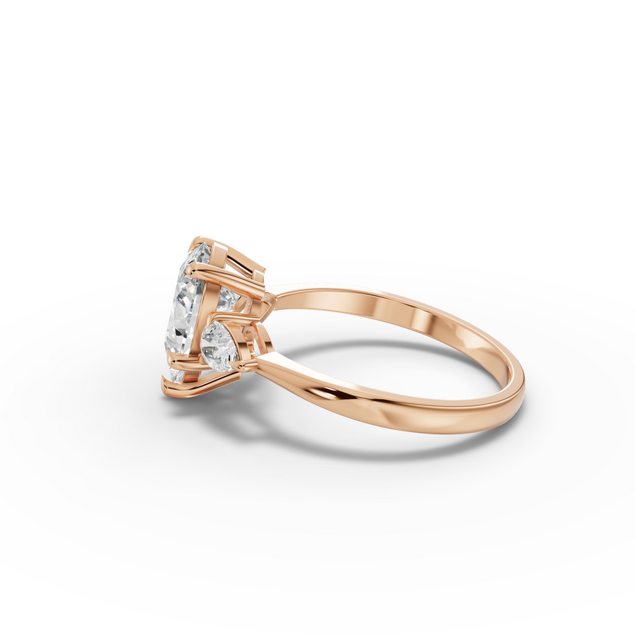 1.80 Ct Pear Three-Stone Lab Grown Diamond Ring