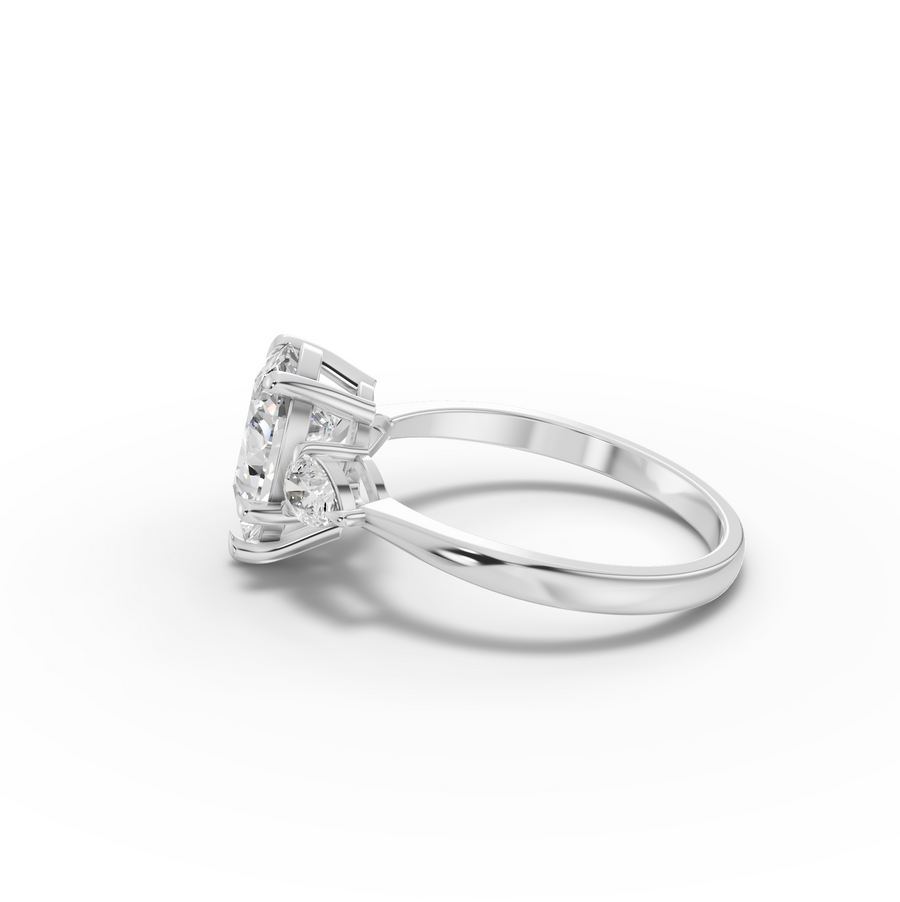 1.80 Ct Pear Three-Stone Lab Grown Diamond Ring