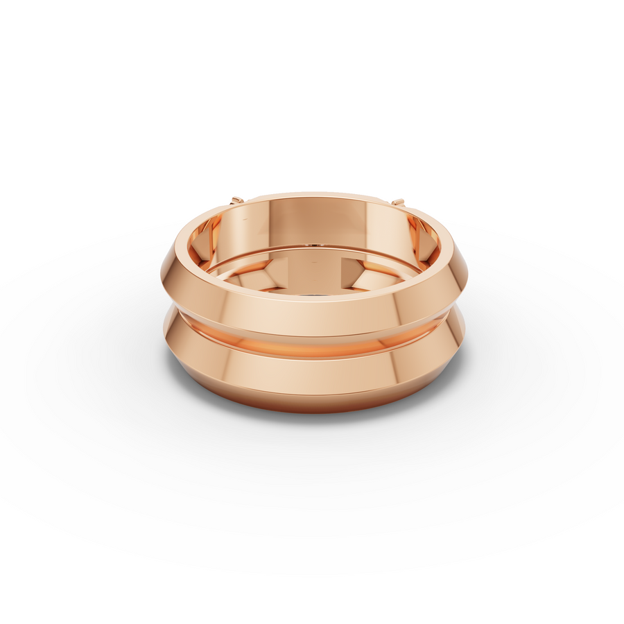 0.17 Ct Geometric Cluster Lab Grown Diamond Band Ring