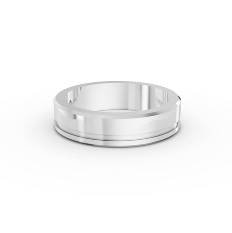 0.05 Ct Princess Flush Set Lab Diamond Wedding Band