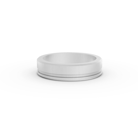 0.05 Ct Princess Flush Set Lab Diamond Wedding Band