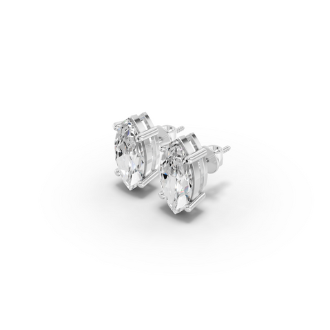 1.50 Ct Each Marquise Lab Diamond Solitaire Stud