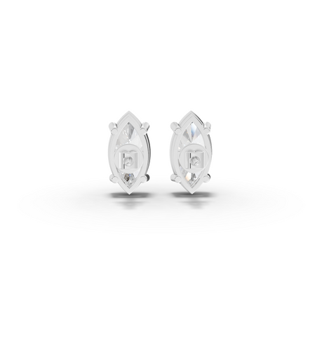 1.50 Ct Each Marquise Lab Diamond Solitaire Stud