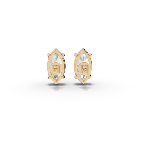 1.50 Ct Each Marquise Lab Diamond Solitaire Stud