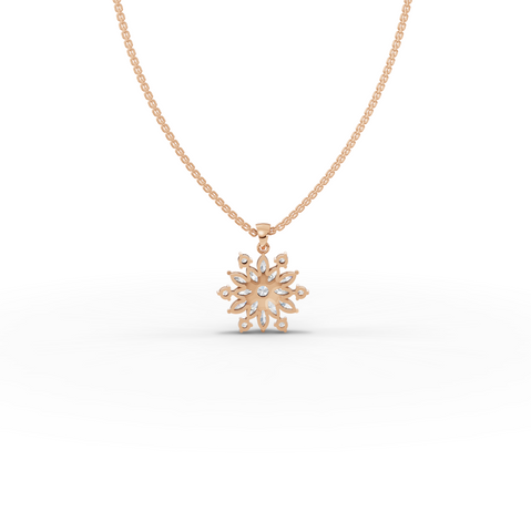 1.78 Ct Marquise Floral Lab Diamond Pendant Necklace