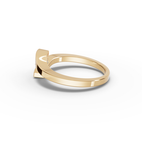0.25 Ct Round Lab Diamond Bypass Tension Ring