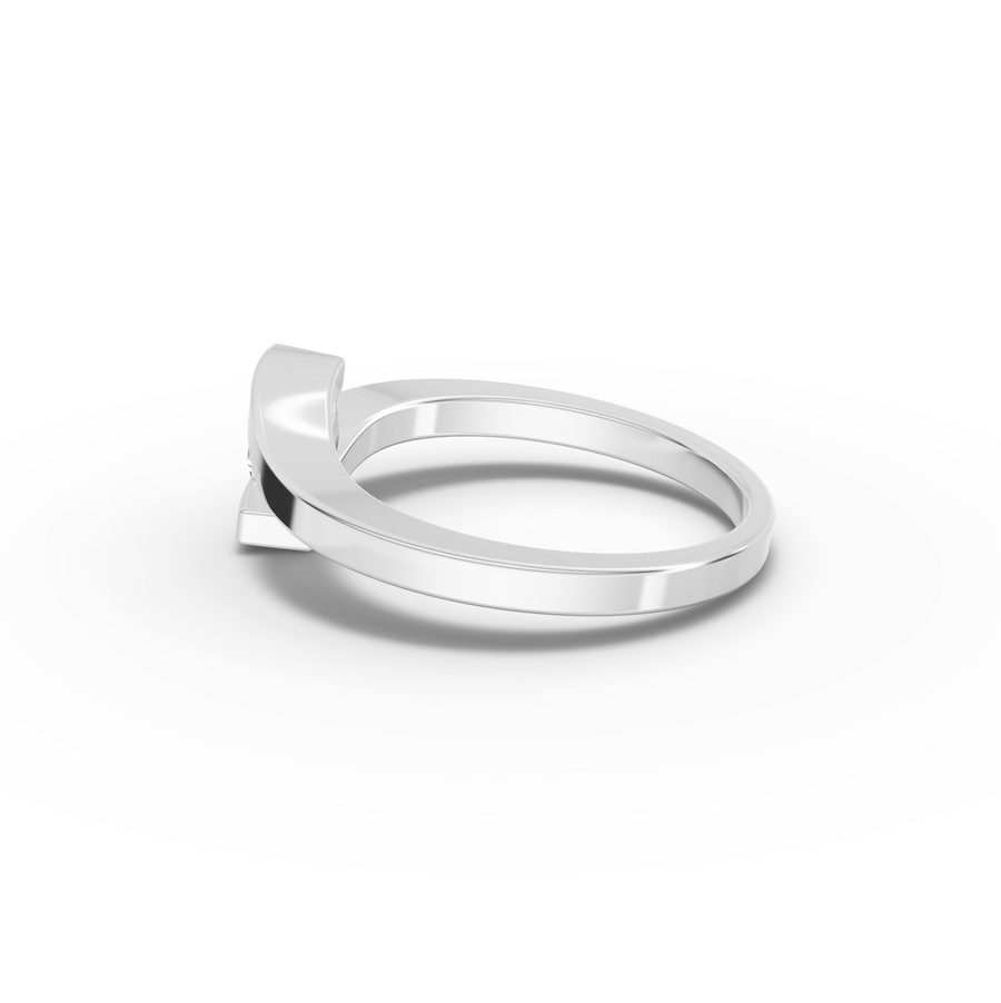 0.25 Ct Round Lab Diamond Bypass Tension Ring