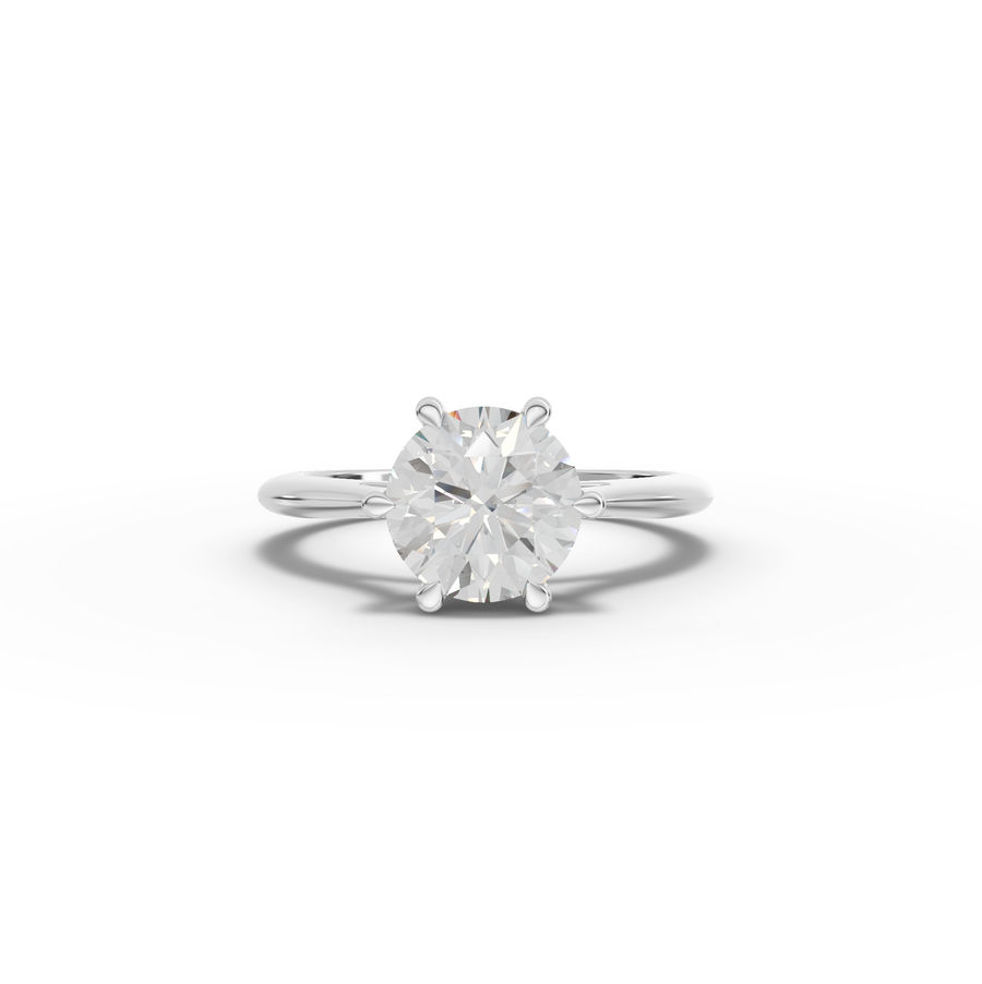 1.50 Ct Round Six-Prong Solitaire Engagement Ring