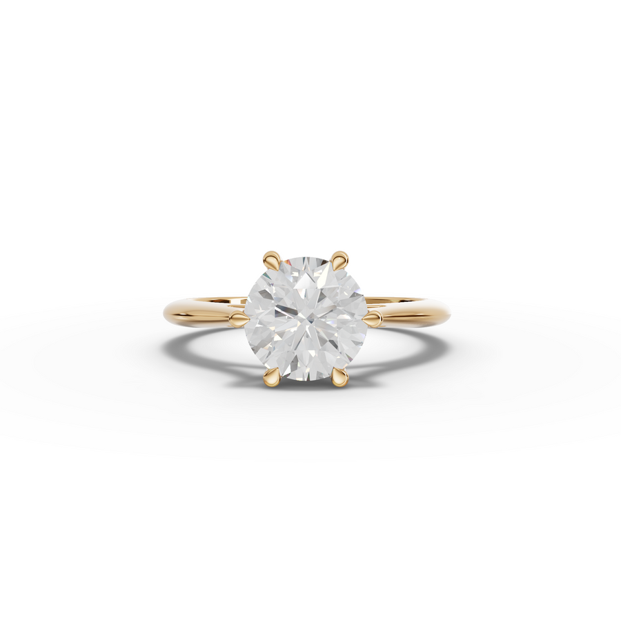1.50 Ct Round Six-Prong Solitaire Engagement Ring