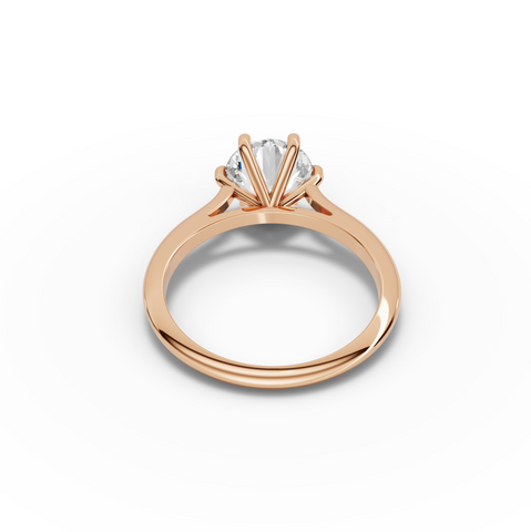 1.50 Ct Round Six-Prong Solitaire Engagement Ring