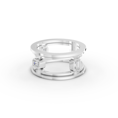 1.00 Ct Emerald Lab Grown Diamond Men’s Band Ring