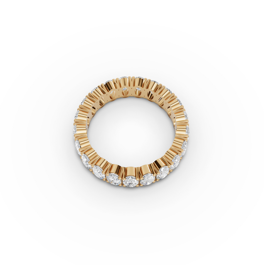 3.58 CT Oval Lab Diamond Full Eternity Ring