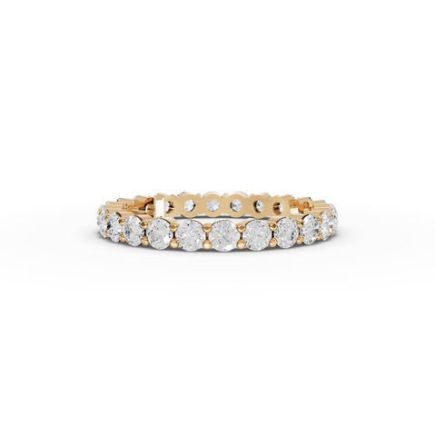 1.41 CT Round Shared Prong Full Eternity Ring