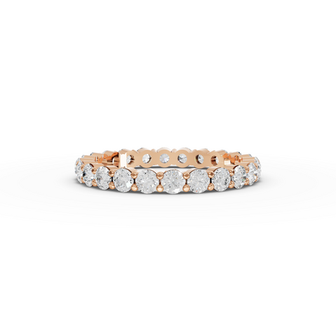 1.41 CT Round Shared Prong Full Eternity Ring