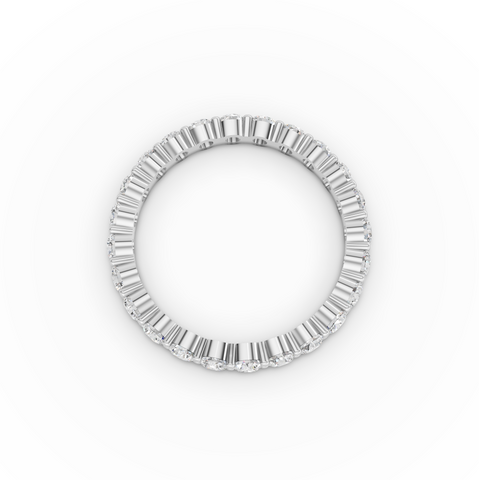 1.41 CT Round Shared Prong Full Eternity Ring