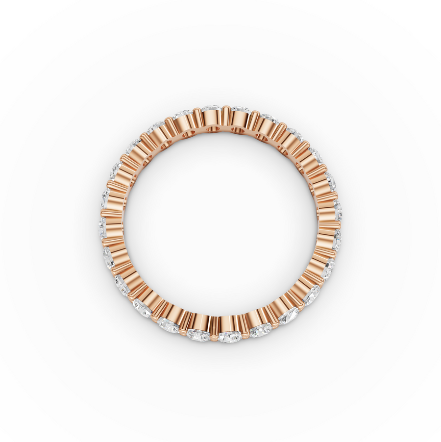 1.41 CT Round Shared Prong Full Eternity Ring