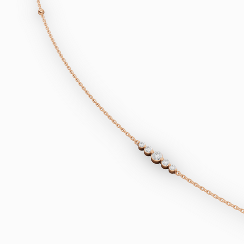0.57 CT Five-Stone Lab Diamond Belly Chain