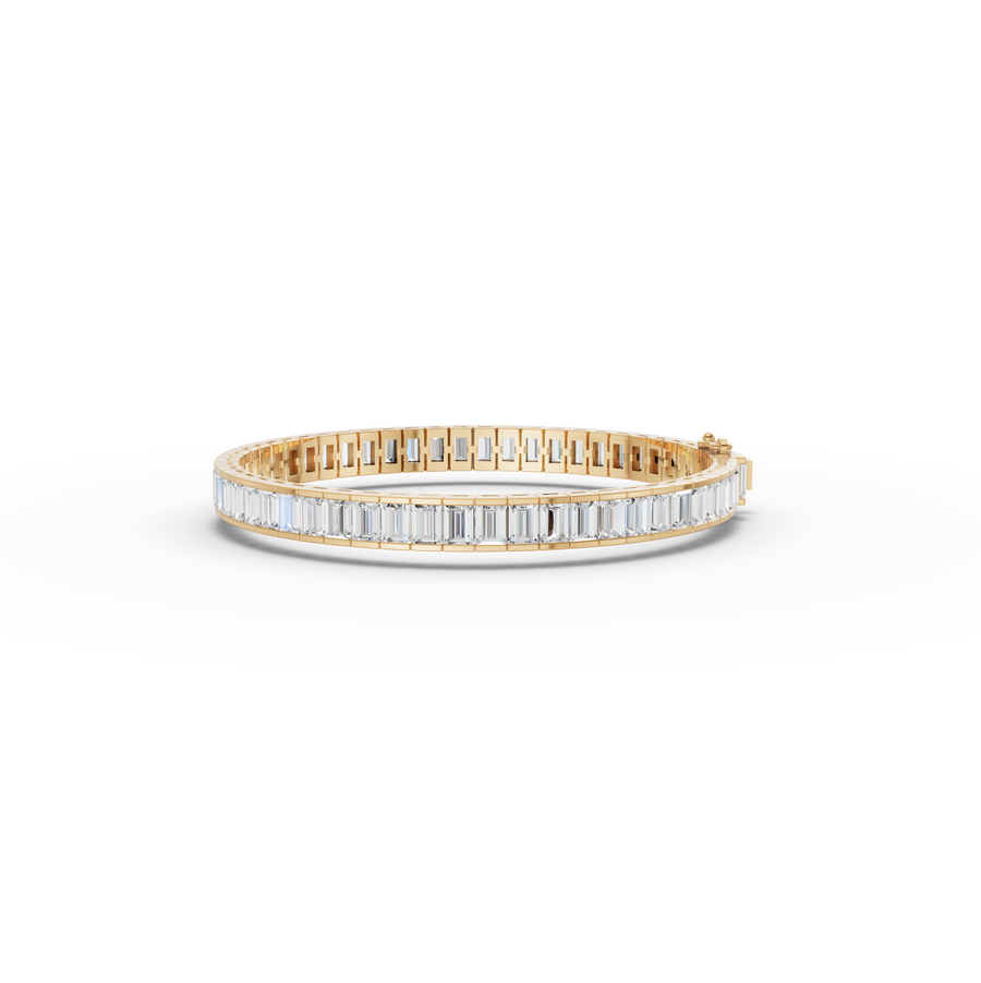 9.09 CT Baguette Lab Diamond Tennis Bracelet