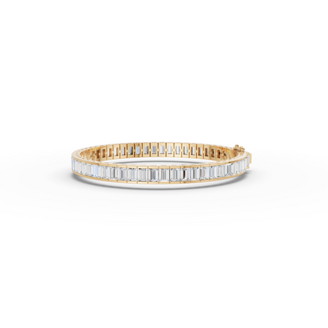 9.09 CT Baguette Lab Diamond Tennis Bracelet