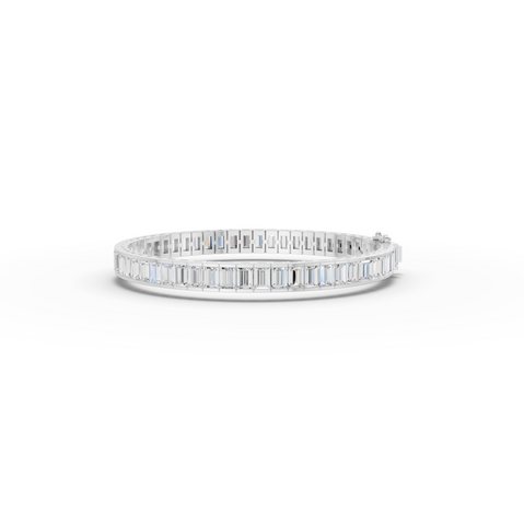 9.09 CT Baguette Lab Diamond Tennis Bracelet
